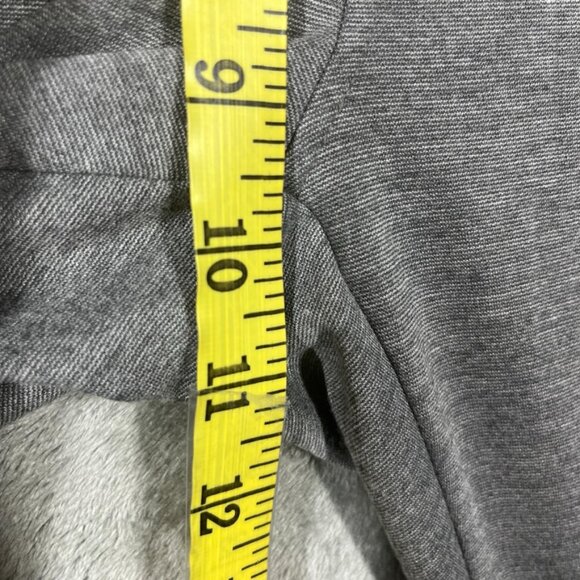 Athleta Ponte Moto Pants Womens Size 10 Gray Zipper Pockets Snap Button Closure - Picture 10 of 11